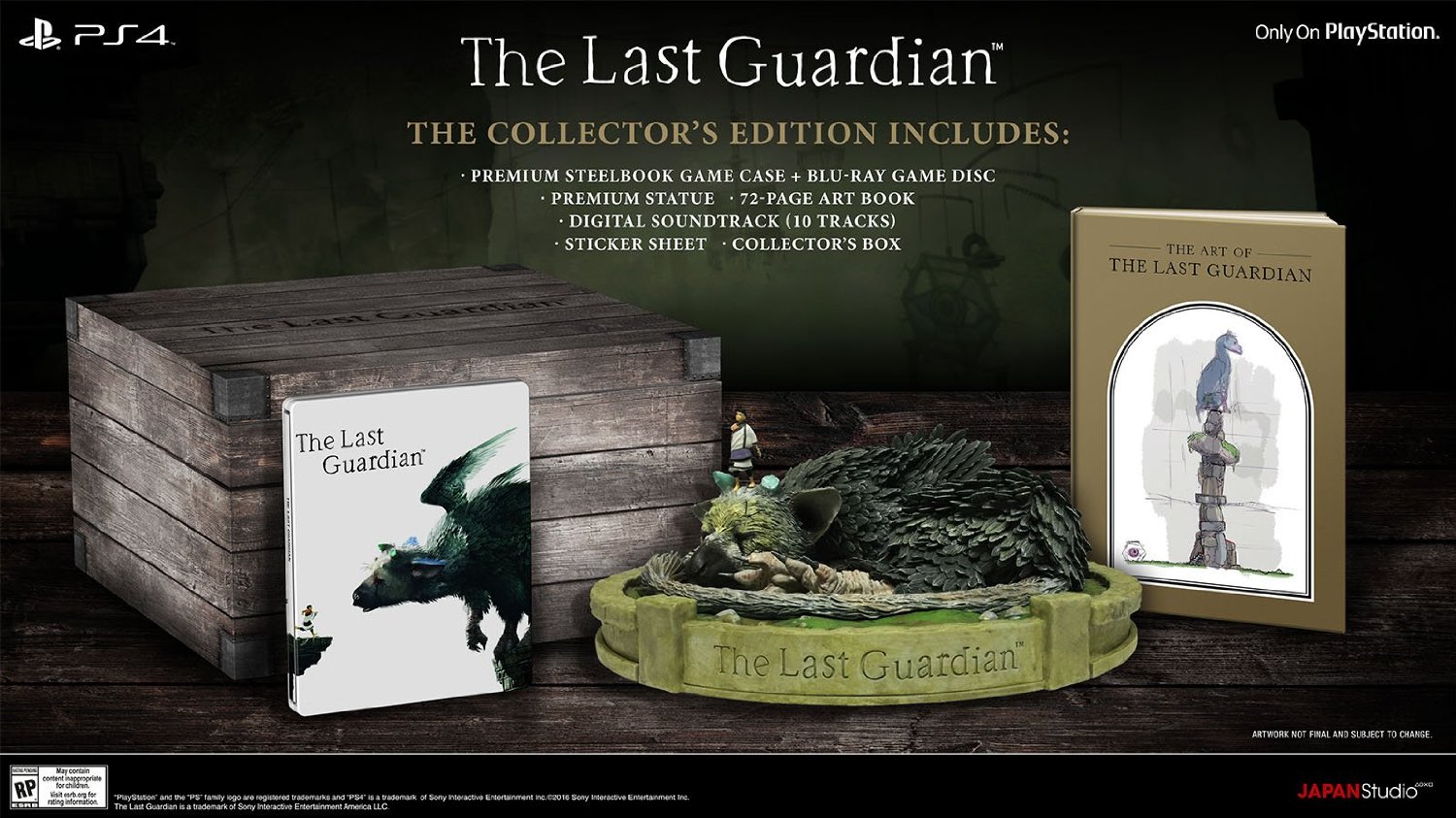 The Last Guardian: Collector's Edition - Photo Credit: Sony via Amazon.com