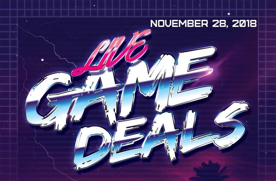 Video Game Deals for November 28, 2018 - Live Game Deals - Logo 1A