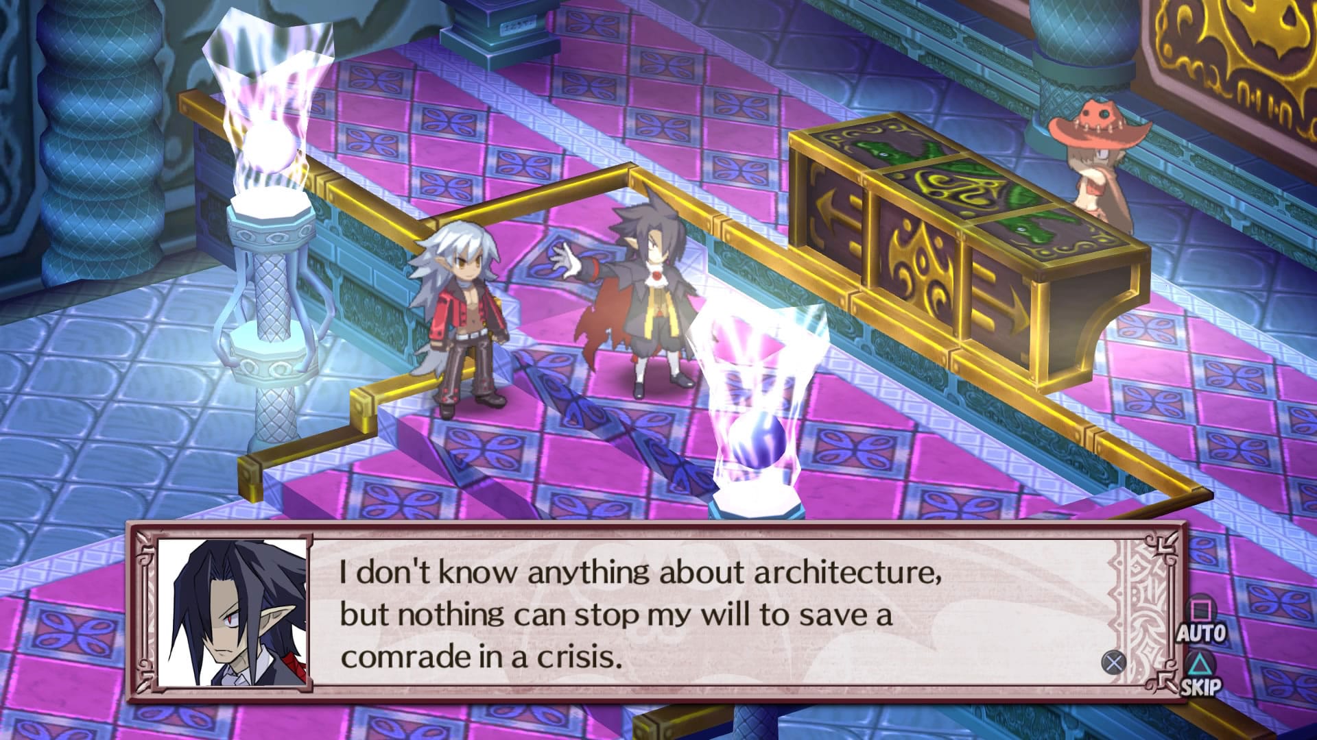 Disgaea 4 Complete+ Tyrant Valvatorez and Fenrich fight Minotrose in post-game chapter - Playstation 4 - Screenshot Credit: Nir Regev via NIS America / Nippon Ichi Software