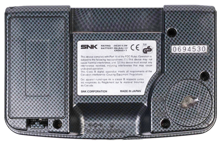 Neo Geo Pocket Color, a handheld gaming console released by SNK in 1999. - Photo Credit: Evan Amos via Wikimedia.org